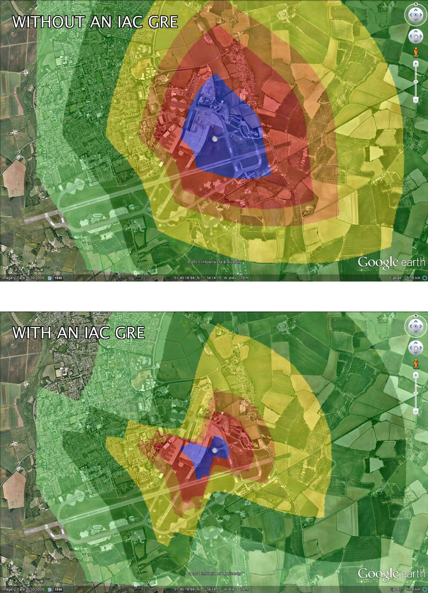 IAC Acoustics without top without below ground run-up enclosure heat map